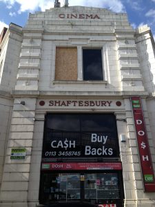 The area around the old Shaftsbury Cinema was cordoned off whilst police carried out investigations.